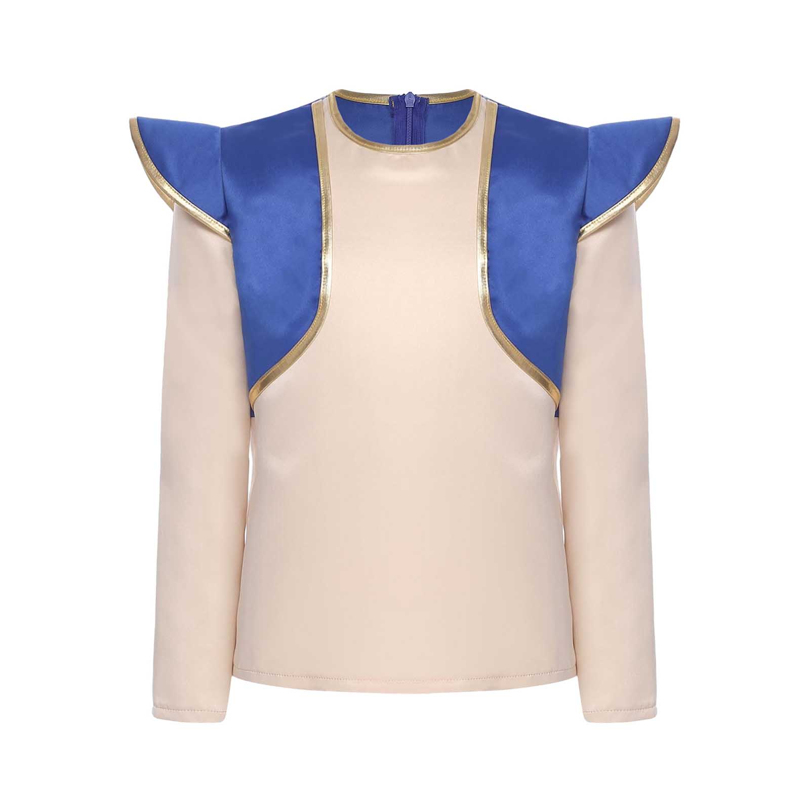 Children Boys Halloween Arabian Prince Costume Kids Long Sleeve Tops for Party Lamp Elf Mythical Cosplay Carnival Clothes 4 королевский синий