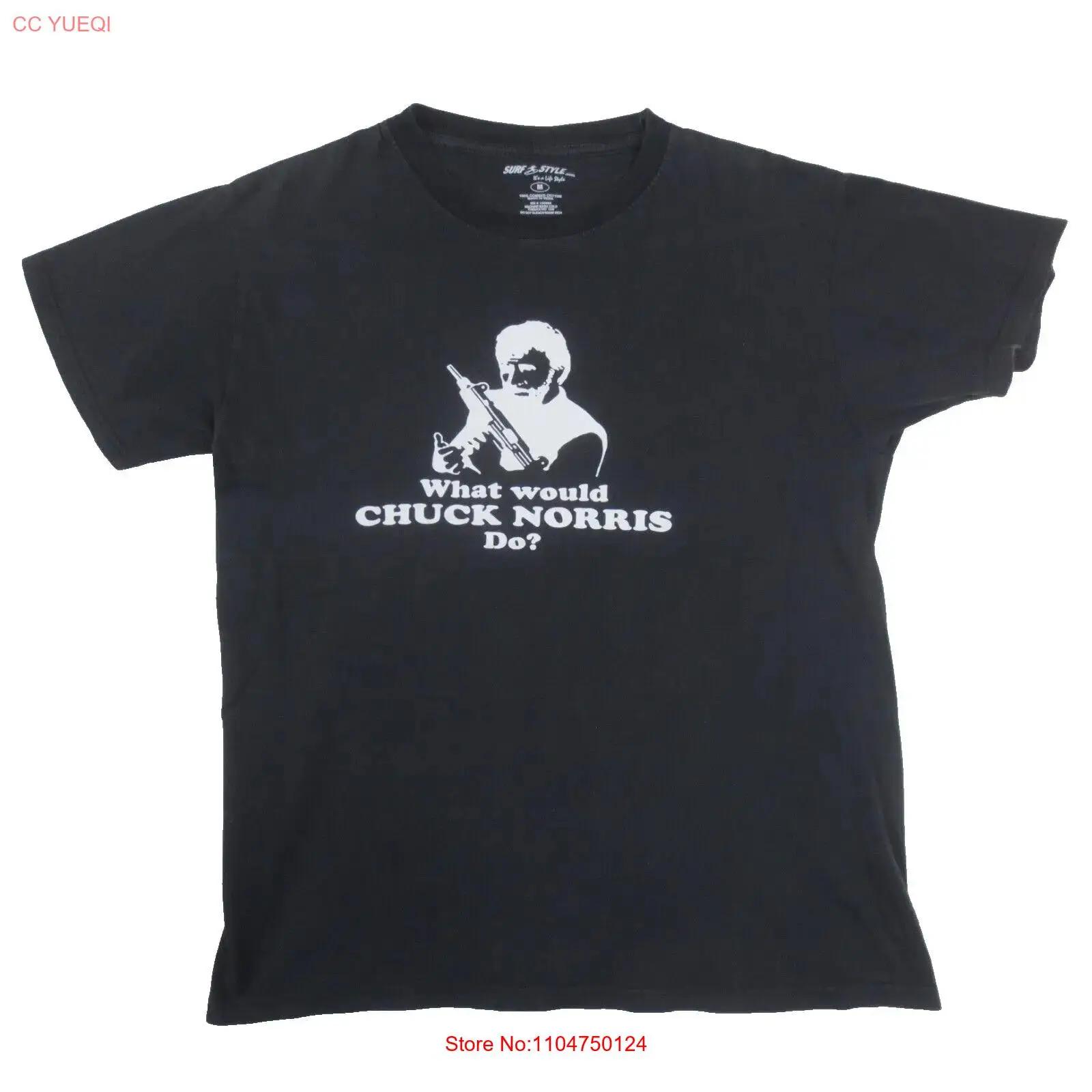 

What Would Chuck Norris Do Surf Style T Shirt Mens Medium Black vintage Washed streetwear Breathable Versatile fashion Soft S разноцветный