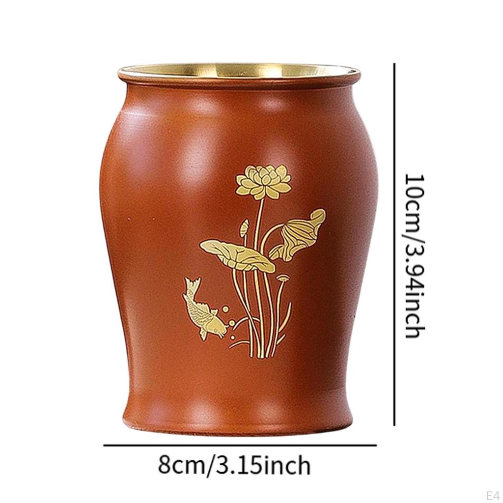 Metal Pen Holder Brush Home Elegant Desk Crafts Traditional Ideal Gift Office Multi Purpose