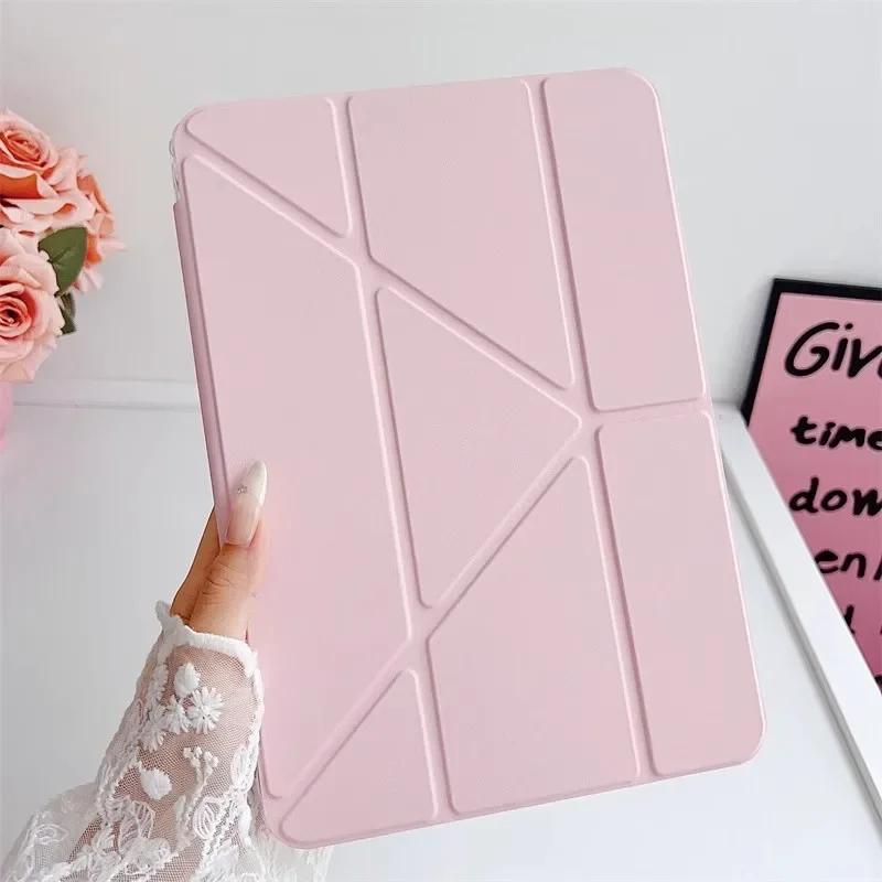 Case For Xiaomi RedMi Pad SE 11 8.7 Pro 12.1 K Pad 2 Mini 8.8 Acrylic Back Tablet Cover for Mi Pad 8 7 6 5 Pro 11" 11.2" Awake/Sleep Y+3 Fold Funda