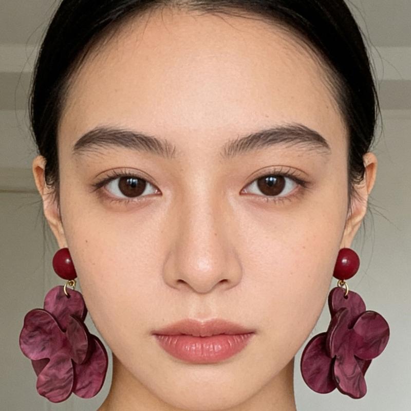 Elegant Flower Earrings Women Pendant Earrings Comfortable Wear Ear Jewelry Suitable for Daily and Formal Occasions Wear
