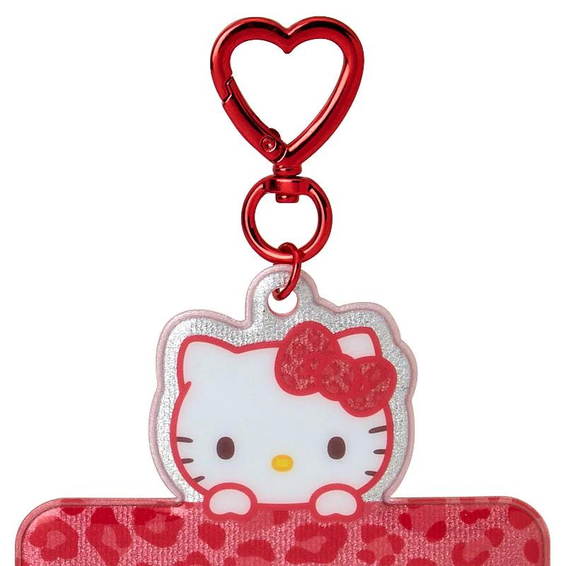 Sanrio Hello Kitty Trading Card Holder, Leopard Red (Enjoy Idol) Japan NEW