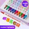 10 Colors Dual Tip Permanent Markers Set,Color-Changing Highlighters,Art Markers For Artists,Drawing And Study Supplies