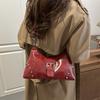 Large Capacity Riveted Retro Bag Women's Autumn and Winter New Casual Shoulder Crossbody Bag Textured Commuter Dumpling Bag