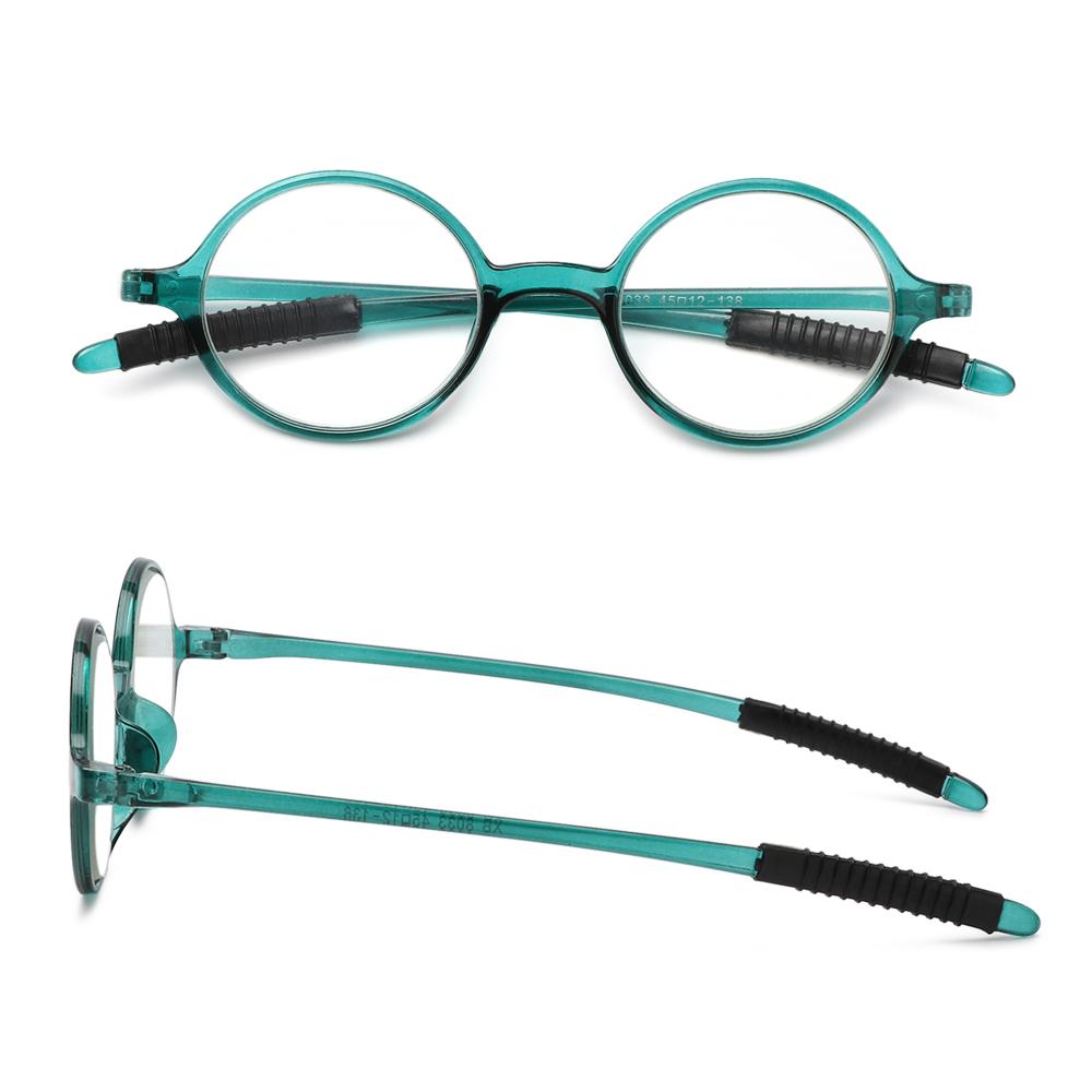 Fashion Round Frame Vision Care Ultralight Reading Glasses Presbyopic Eyeglasses Far Sight Eyewear