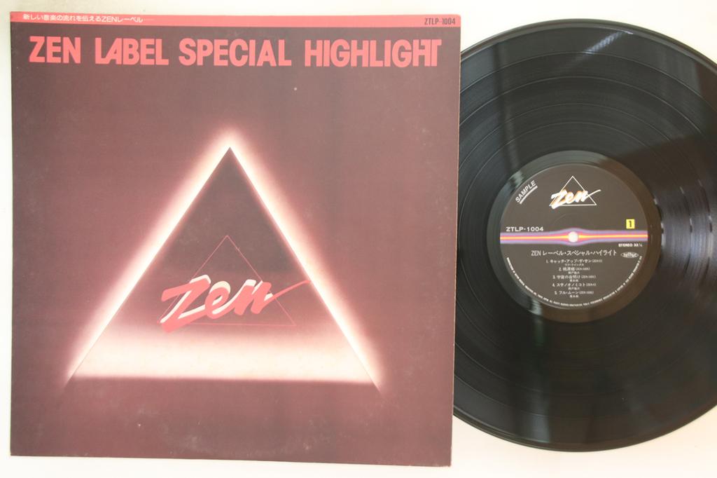LP Record VARIOUS - Zen Label Special Highlight ZTLP1004PROMO ZEN Japan Japanese Pop/Rock Used