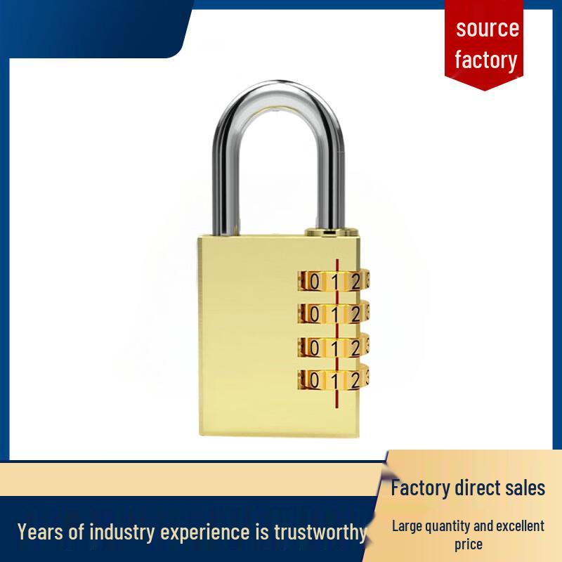 Solid Brass 4-Digit Combination Lock
