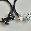 Women Hair Rope Dot Hair Bows Elegant Hair Clip Lady Barrettes Hair Style Clip