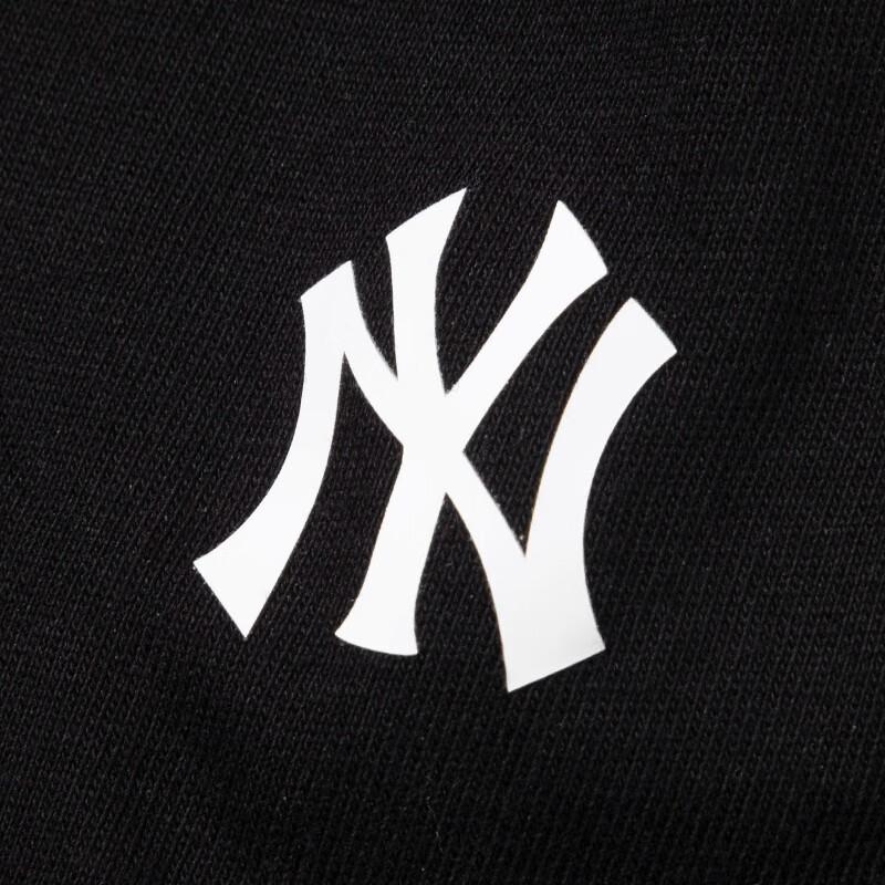 MLB FW23 New York Yankees Collaboration Logo Print Round Neck Short Sleeve T-Shirt Women tops Black 31OPK1031-50L