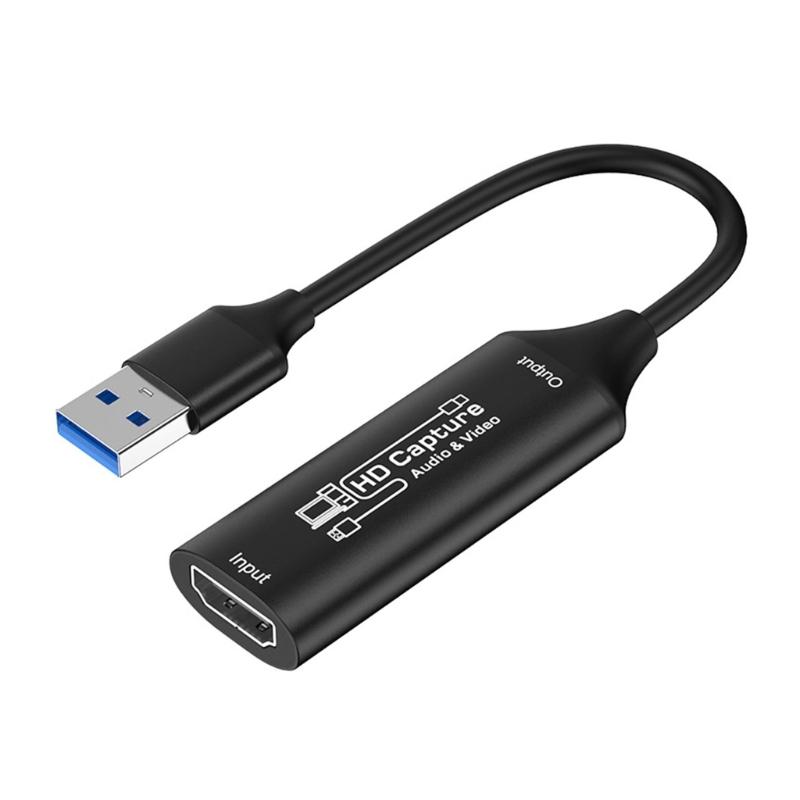 Video Capture Device with 4K HDTV Input 1080P Output Real Time Recording Compatible Multiple Devices