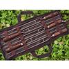 5Pcs Outdoor BBQ Grilled Fork Stainless Steel Signature Wooden Handle U-type Needle Picnic Barbecue Fork Rotisserie Long Skewers