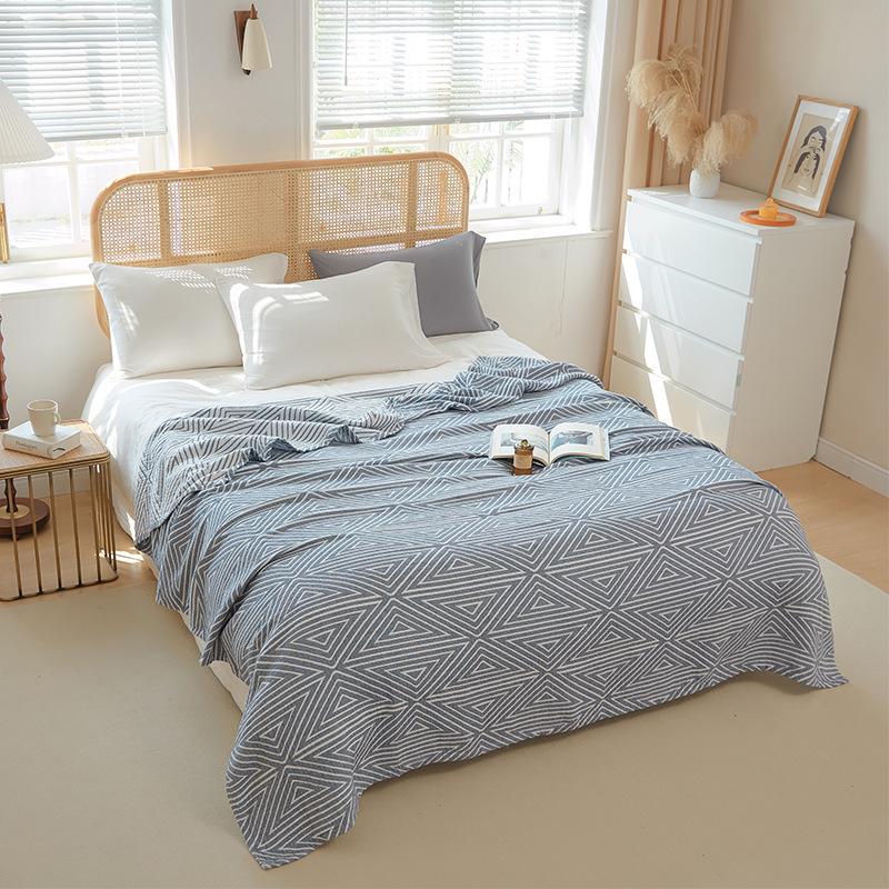 Five-Layer Pure Cotton Gauze Towel Blanket - Lightweight Summer Cover for Adults