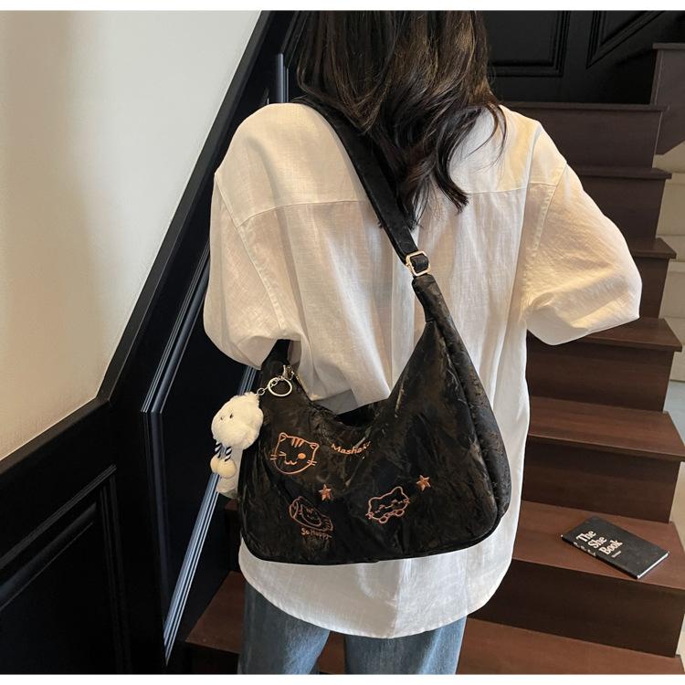 Simple 2025 Spring New Large-capacity Tote Bag Fashion Trend Cute Women's Shoulder Messenger Bag