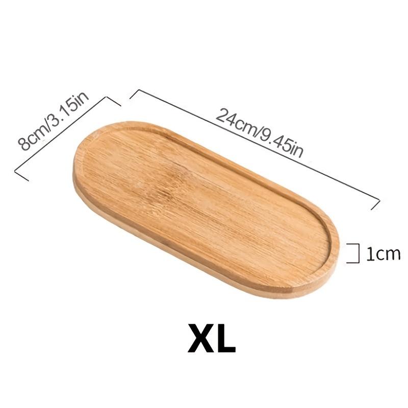 Wooden Pallet Rectangular Base Water Tray Basin Support Round Small Chassis Basin Pad Waterproof Bamboo Tray