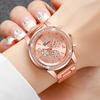 Fashion Rhinestone Women Watches Ladies Alloy Band Arabic Dial Analog Quartz Wrist Watches