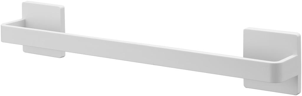 Yamazaki Towel W36 x D5 x Includes Plasterboard Easy Includes Plasterboard Tweezers and Wood Compatible with Plasterboard Walls Hanger, W36, White,