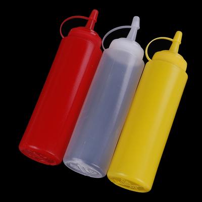 Küche Kunststoff Salat Squeeze Flasche 8 Unzen für Sauce Essig Öl Ketchup Werkzeug