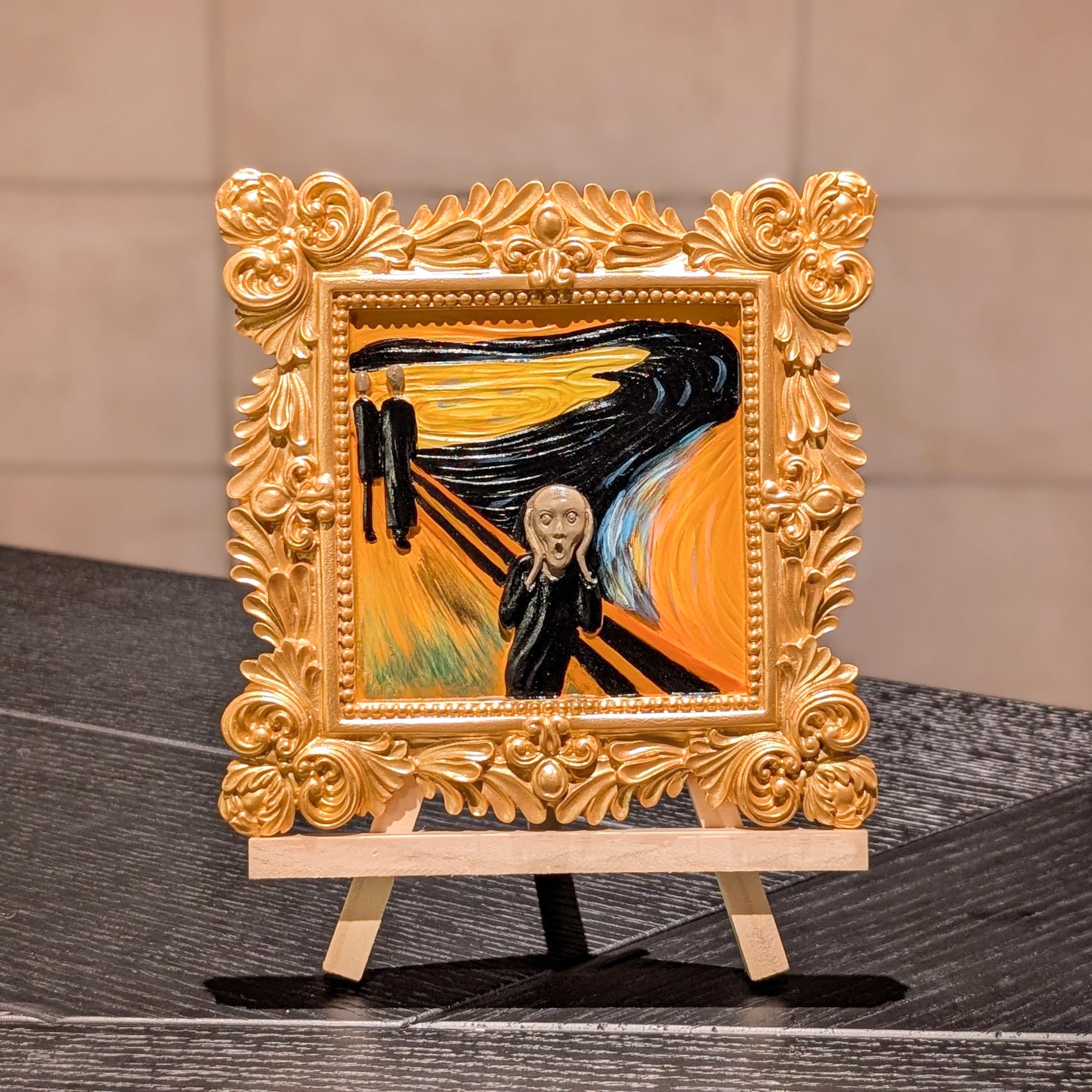 3D Art with Famous Paintings Edvard Munch s The Scream No Preparation Required Includes Paints and Easy Instructions Coloring Book Beginners