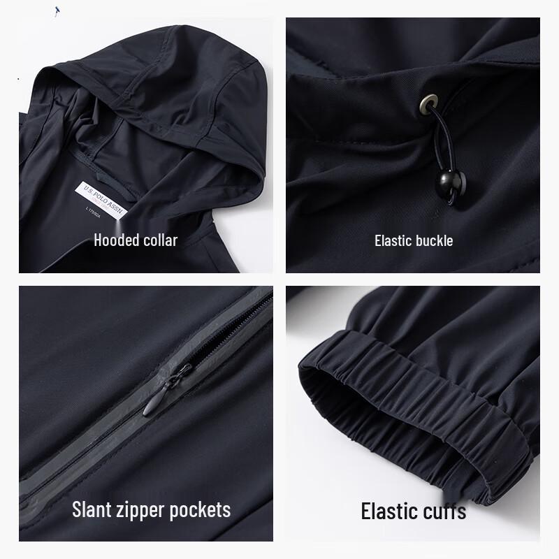 U.S. POLO ASSN. Men's Hooded Sun Protection Jacket