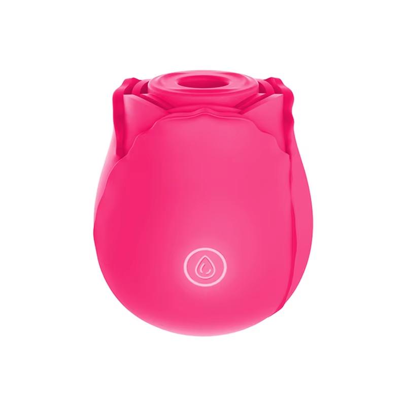 Female Waterproof Rose Toys Clitoral Suction Cup Breast Sucking Stimulator Silicone Adult Sex Toys Rose Vibrator for Woman