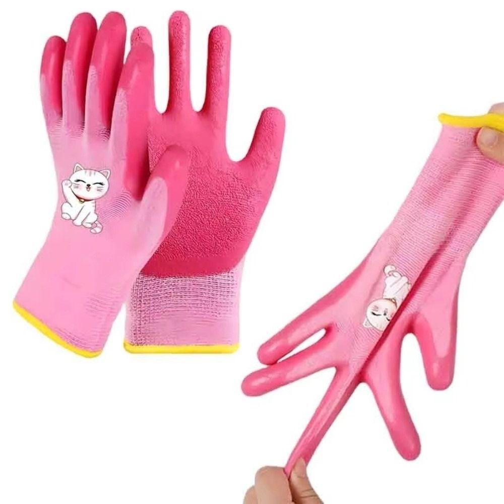 Waterproof Kids Work Gloves Non-Slip Gardening Protective Gloves Garden Work Gloves Garden Work