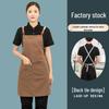 Waterproof Canvas Apron with Logo Printing – Oil-Resistant Workwear for Restaurants, Supermarkets, and Workplaces