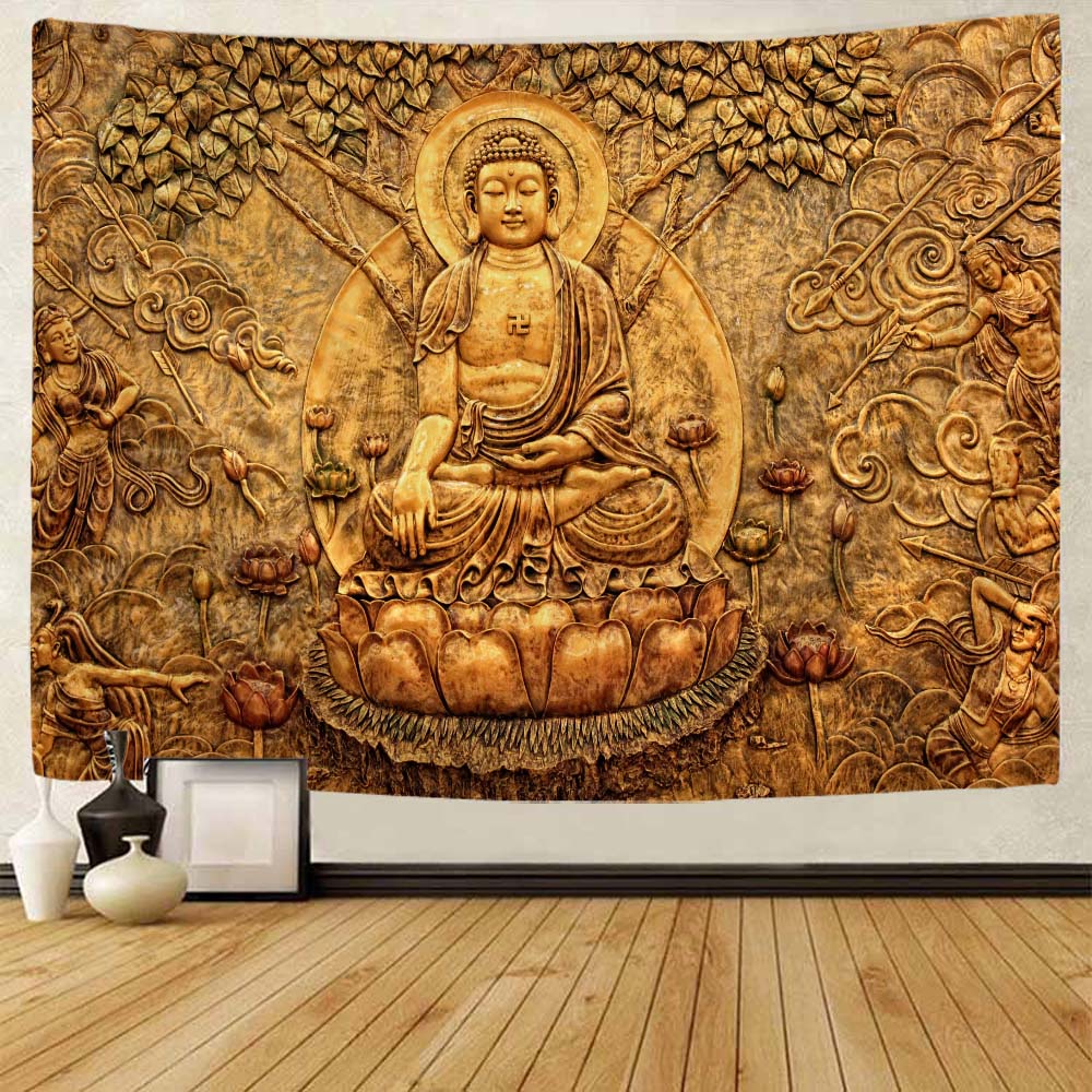 Indian Buddha Tapestries Are Used for Wall Decoration Meditation Chakras, Mandalas, Yoga Hippies Witchcraft Home Art Decoration