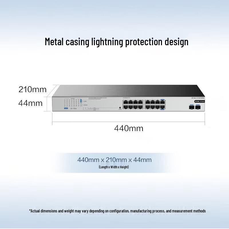 H3C S1218F-HPWR 16-Port Gigabit PoE Switch