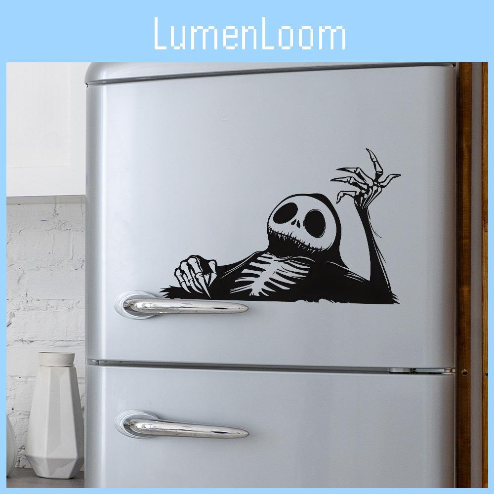 Halloween Lazy Skeleton Pattern Home Decoration Stickers For Home Decor And Lounge Spaces