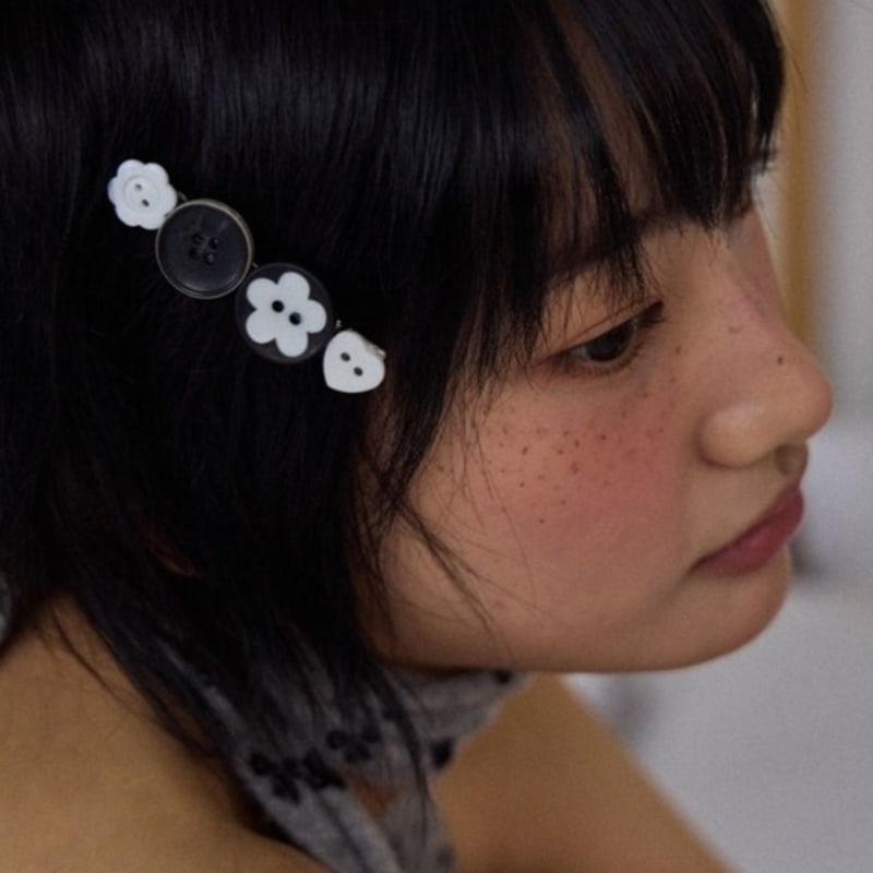 SIO SIO BUTTON HAIR PIN [FLOWER]