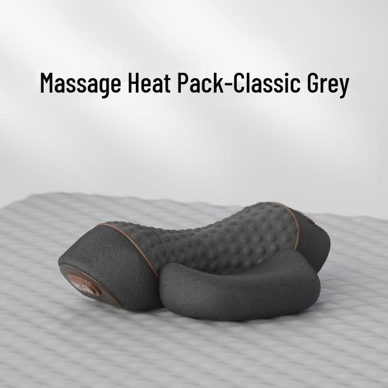 Heated Cervical Support Pillow with Massage & Neck Vertebrae Protection