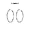 Luxury Zirconia Hoop Earrings for Women - Elegant Design for Square and Round Faces