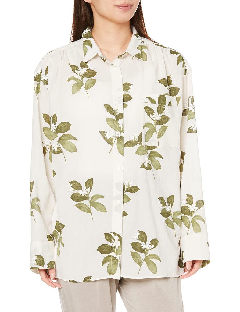 Gelato Pique Jasmine Print Shirt PWFT212298 BEG F Women's