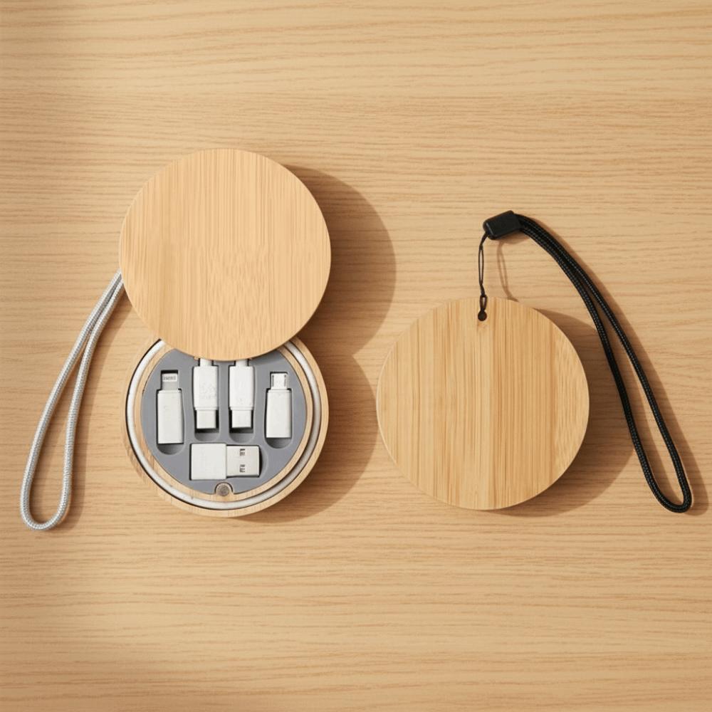 Travel Case Six-in-One Charging Cable 60W Power USB Adapter Kit Type-C Cable Multi Device Charging