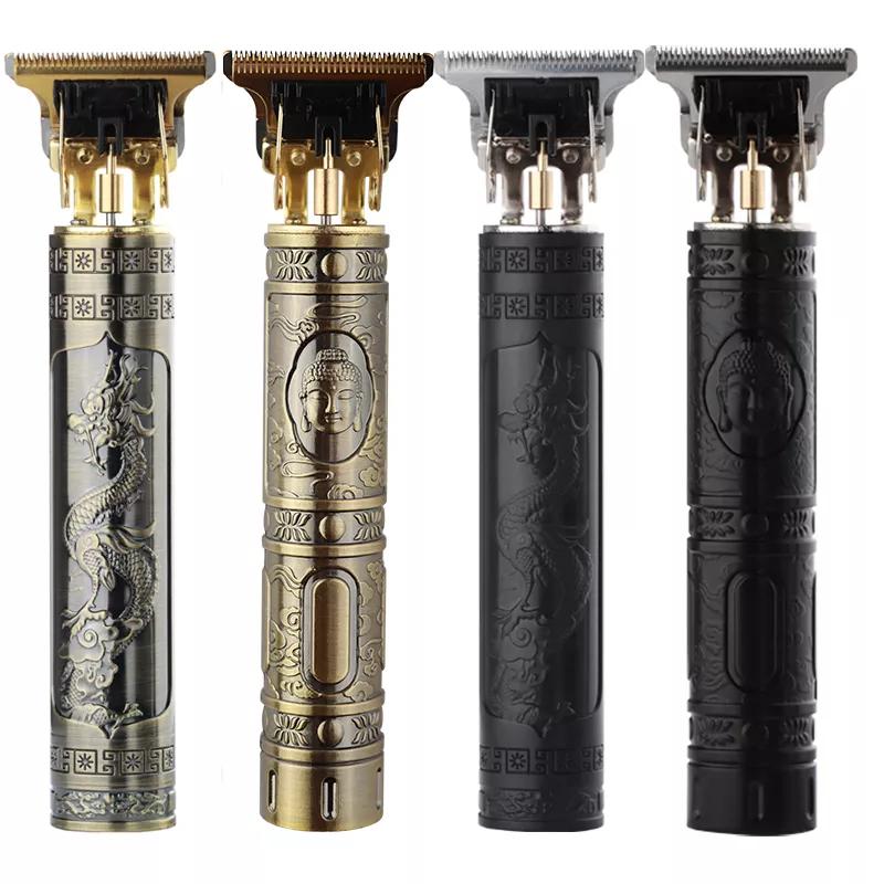 Vintage T9 elektrický akumulátorový stroj na stříhání vlasů Profesionální zastřihovač vlasů Holičský zastřihovač pro muže Zastřihovač holicích strojků Zapalovač vousů