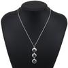 TIFFANY&Co. Triple Circle Drop Necklace Silver925 13.0g Women Used