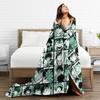 My Hero Academia Midoriya Izuku Collage Blanket Cover Flannel  Soft Throw Blanket for Bedroom Sofa Bedspread