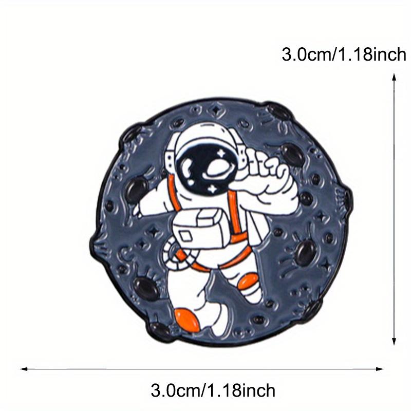 Space Black Hole Astronaut Brooch Astronaut Cartoon Pin Badge