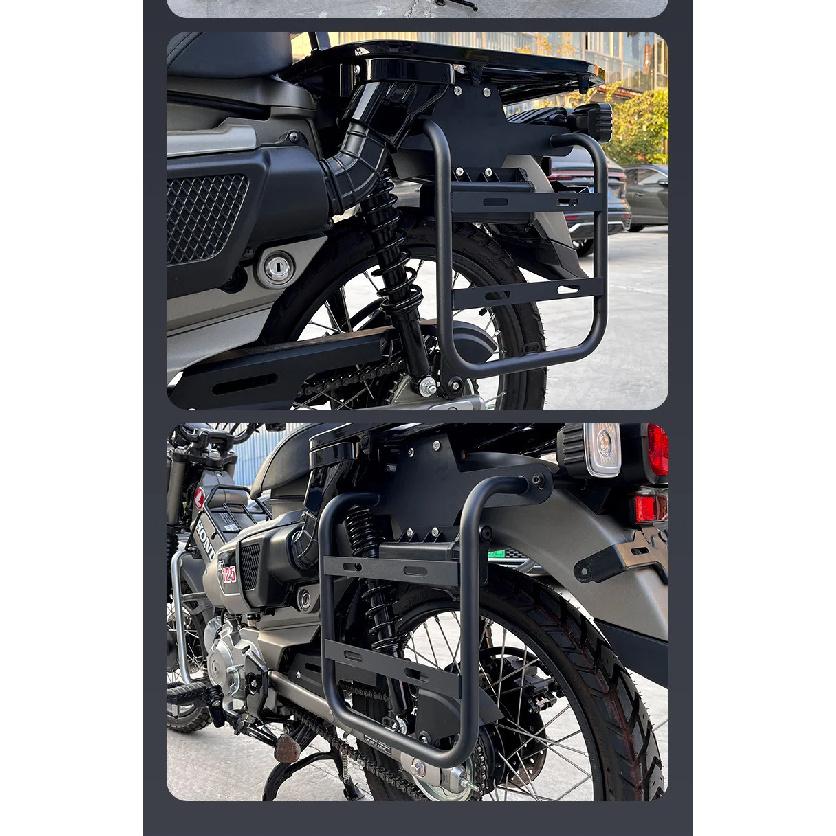 Motorcycle Side Bags Bracket Mount Holder for Honda CT125 Saddlebag Support Universal Fit Durable Aluminum Accessories