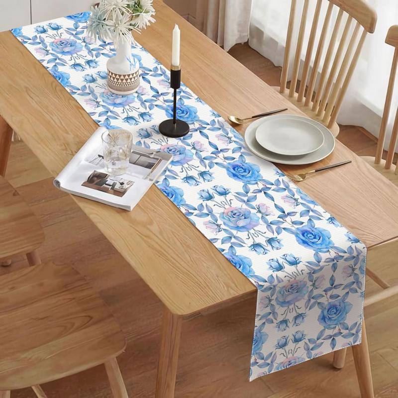 Сине-белый фарфоровый настольный флаг — фото 6