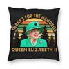 Thanks For The Memories Queen Elizabeth II Pillowcase Printing Cushion Cover Decoration Throw Pillow Case Cover Seater Wholesale