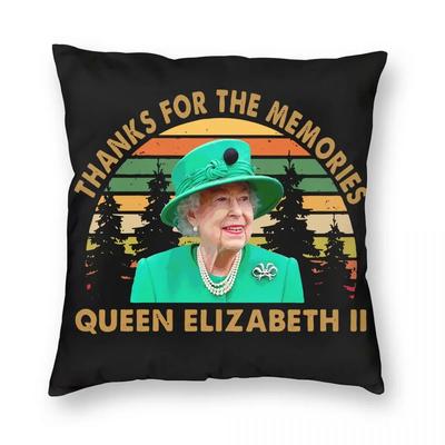 Danke für die Erinnerungen Königin Elisabeth II Kissenbezug Druck Kissenbezug Dekoration Kissenhülle Überwurf Kissenbezug Seater Großhandel