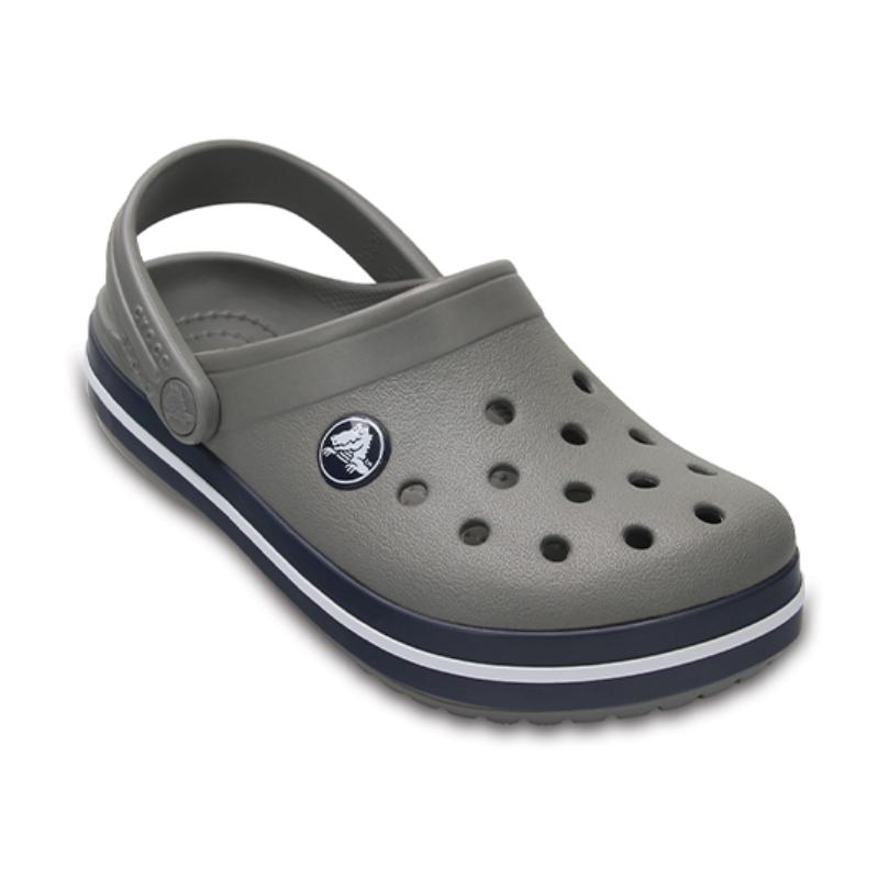 Crocs Simple and Comfortable Sandals with Holes In Dark Grey for Children
