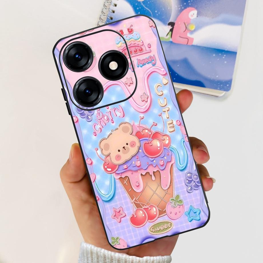 For Tecno Spark 10 10c 10 Pro Phone Case Spark10 KI5k KI5m KI5q KI7 Back Cover Soft Transparent TPU Slim Funda Dragon Astronaut