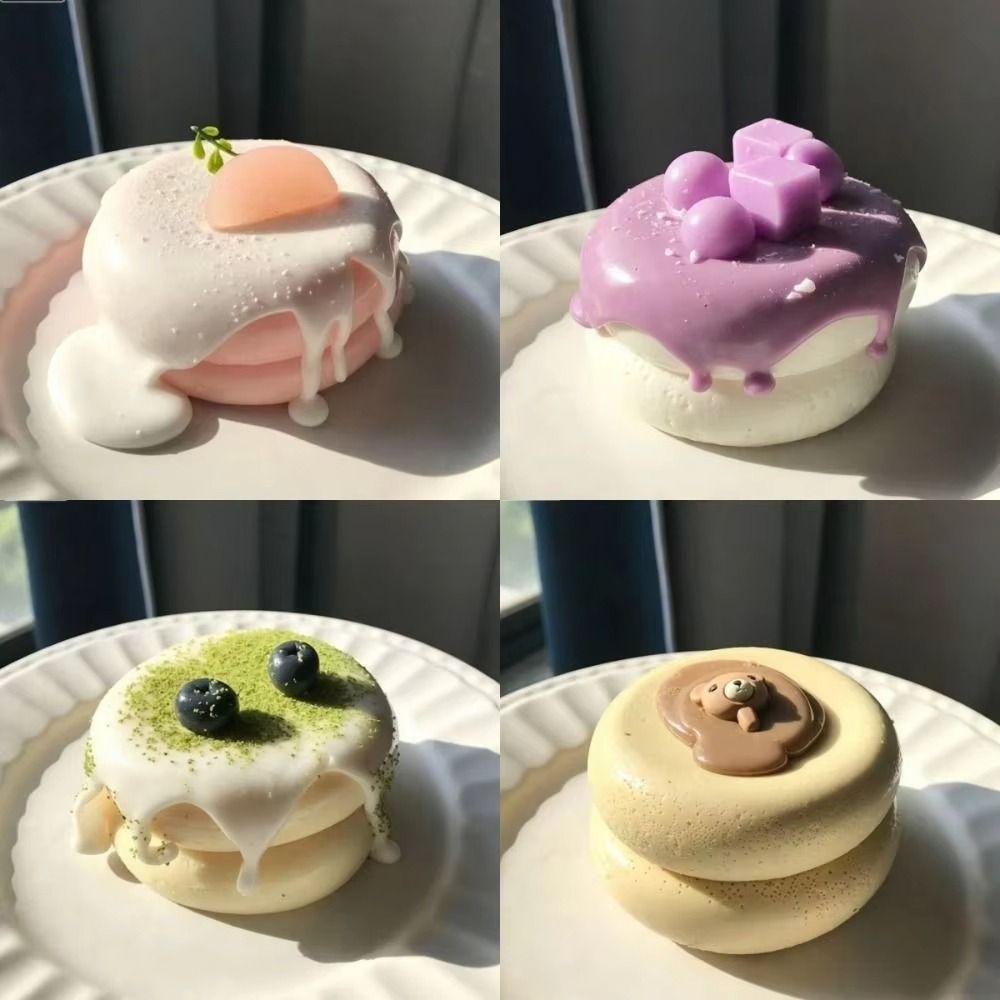 Simulation Design Soufflé Squeeze Toy Cute Cake Slow Rebound Toy Fingertip Toy