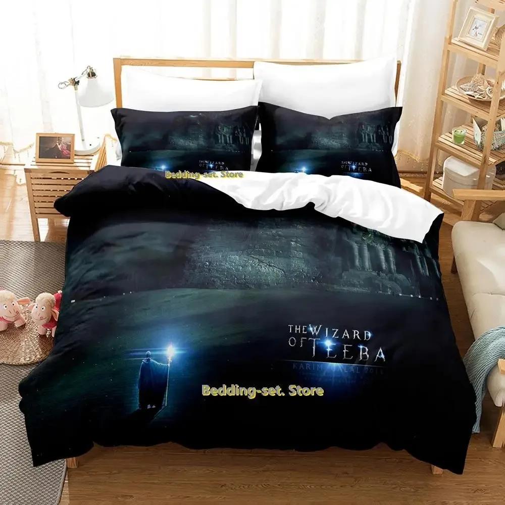 Hip Hop Game Wizard Bedding Set Cartoon Anime Three-Piece Set Adult Kid Bedroom Duvetcover Sets 3D Kawaii Wizard Lit Enfant