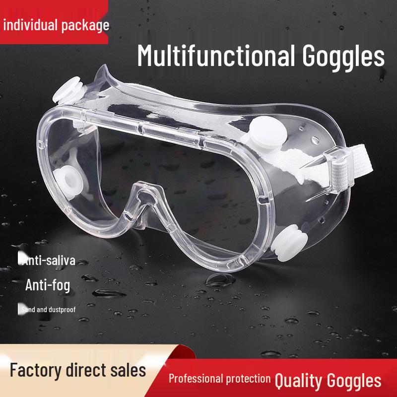 Medical Isolation Safety Goggles - Fully Enclosed, Dustproof, Anti-Fog, Transparent Eye Protection Chemical-resistant прозрачный