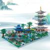 High-Quality 5186Pcs High-Quality Chinese Building Design Tiny Scale High-Quality Building High-Quality "Hangzhou High-Quality West High-Quality