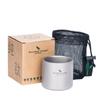 Titanium Double Wall Insulated Tea Cup 75ml Lightweight Heat Resistant Travel Mug Gongfu Coffee Beer