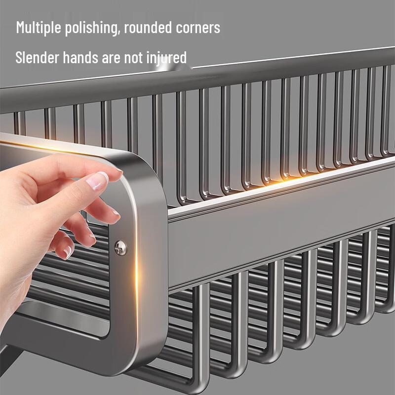 Miflame Space Aluminum Towel Rack & Storage Shelf